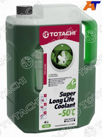 1 199 р. Антифриз (SUPER LLC 4 л. -50 C Зелёный) TOTACHI 41704  с доставкой в г. Керчь. Увеличить фотографию 1