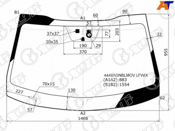 6 599 р. Стекло лобовое (Датчик дождя Место под датчик запотевания) Kia Optima 16-21 XYG 4448AGNBLMOV LFW/X  с доставкой в г. Керчь. Увеличить фотографию 2