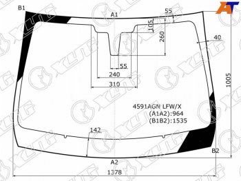 5 999 р. Стекло лобовое LADA XRAY 15-  XRAY Cross 18- XYG 4591AGN LFW/X  с доставкой в г. Керчь. Увеличить фотографию 1