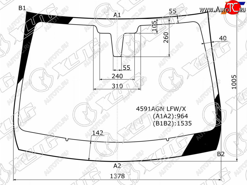 5 999 р. Стекло лобовое LADA XRAY 15-  XRAY Cross 18- XYG 4591AGN LFW/X  с доставкой в г. Керчь