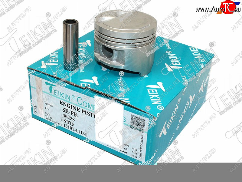 4 399 р. Комплект поршней с пальцами TEIKIN (5EFE)  Toyota Corolla  E110 - Sprinter ( E100,  E110)  с доставкой в г. Керчь