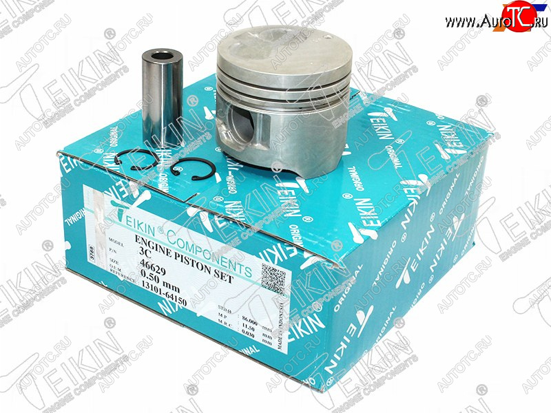8 699 р. Поршень (к-т 4 шт без охлаждения) TOYOTA ESTIMALUCIDALITETOWNACE 3C-T 92-04 TEIKIN 46629 050  с доставкой в г. Керчь