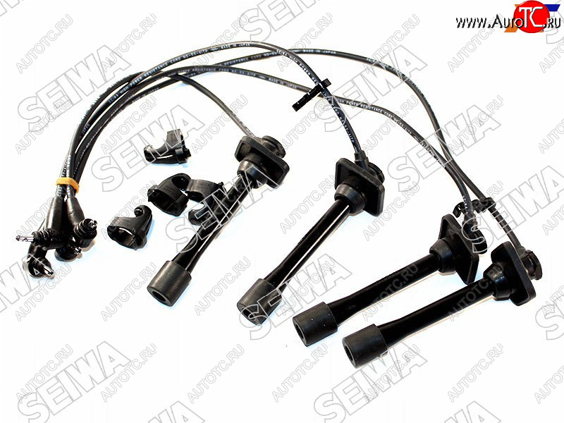 2 499 р. Провода высоковольтные TOYOTA CALDINA 92-98 4E5E-FE (квадратн. резин.) SEIWA 50004  с доставкой в г. Керчь