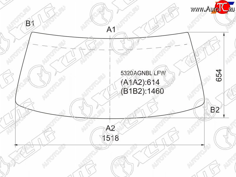 5 999 р. Стекло лобовое Mercedes-Benz E-Class 84-93 XYG 5320AGNBL LFW  с доставкой в г. Керчь