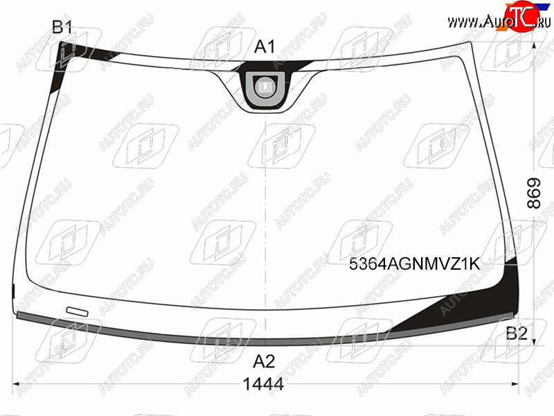 7 649 р. Стекло лобовое (Датчик дождя Молдинг) FUYAO Mercedes-Benz C-Class W204 дорестайлинг седан (2007-2011)  с доставкой в г. Керчь