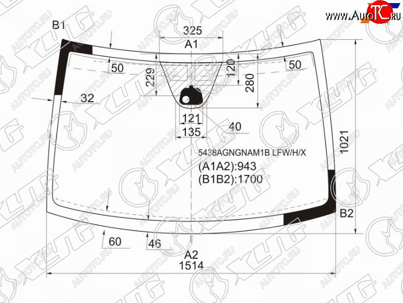 10 249 р. Стекло лобовое (Антенна Датчик дождя) XYG  Mercedes-Benz Viano  W639 - Vito  W639  с доставкой в г. Керчь