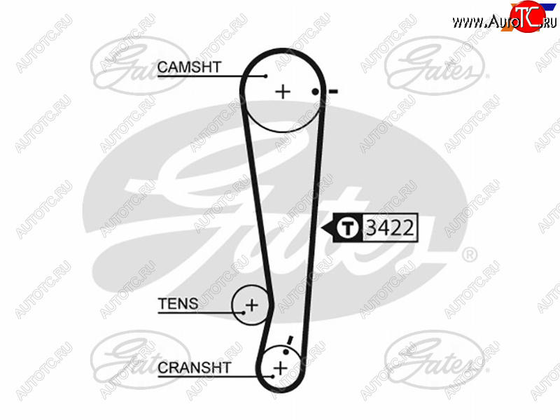 1 299 р. Ремень ГРМ HYUNDAI GETZ (1,1L) 02-09GETZ 1,1L 09-PICANTO 08- GATES 5511XS  с доставкой в г. Керчь