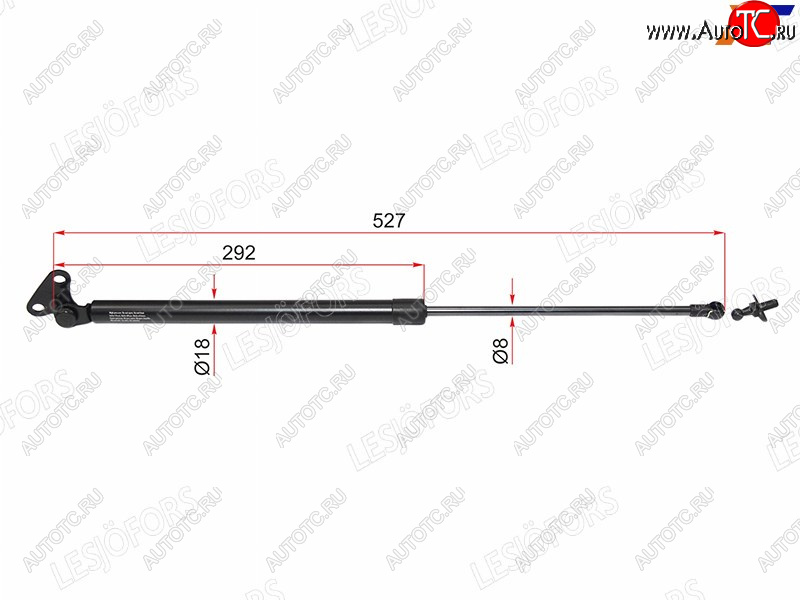 2 999 р. Левый упор задней двери LESJOFORS  Lexus LX470  J100 (1998-2007), Toyota Land Cruiser  100 (1998-2007)  с доставкой в г. Керчь