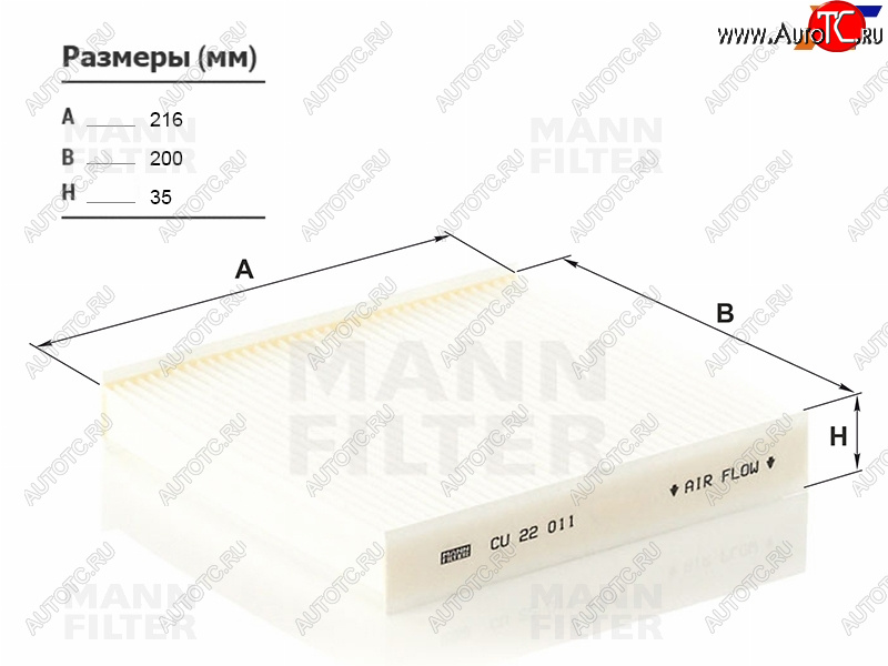 859 р. Фильтр салона MANN  Renault Logan  2 - Sandero  (B8)  с доставкой в г. Керчь