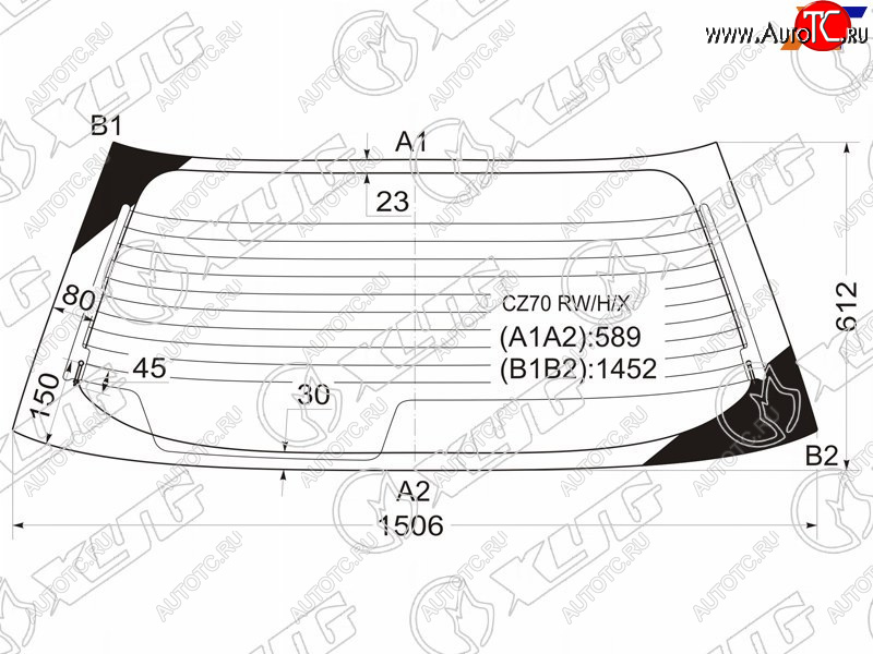 8 749 р. Стекло заднее (Цвет зеленый Обогрев) Mitsubishi RVR 91-97  Space Runner 91-99 XYG CZ70 RW/H/X  с доставкой в г. Керчь