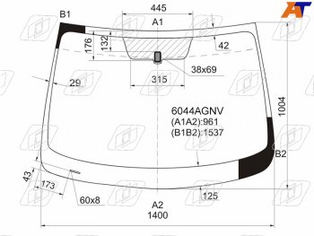 6 249 р. Стекло лобовое Nissan Qashqai 06-13  Dualis 07-14  Qashqai+2 08-14 FUYAO 6044AGNV  с доставкой в г. Керчь. Увеличить фотографию 1