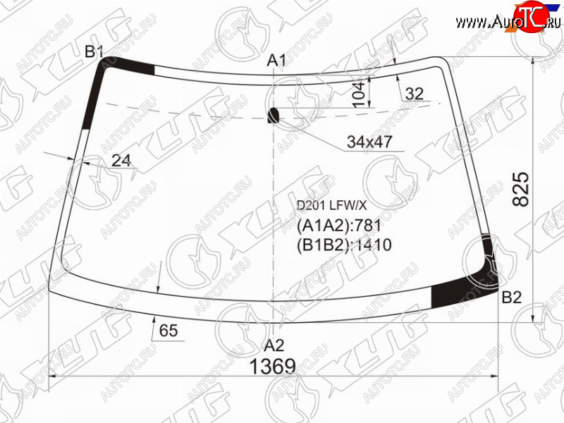 4 999 р. Стекло лобовое Mazda Demio 96-02  Ford Festiva 96-99 XYG D201 LFW/X  с доставкой в г. Керчь