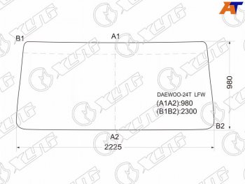 12 499 р. Стекло лобовое Daewoo Ultra Novus 97-19  TATA Novus 05-23 XYG DAEWOO-24T LFW  с доставкой в г. Керчь. Увеличить фотографию 1
