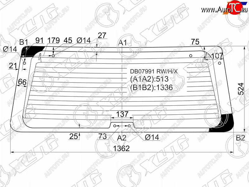 7 999 р. Стекло заднее с обогревом (6 отв) FORD EXPLORER 35D 91-97                                           XYG DB07991 RW/H/X  с доставкой в г. Керчь
