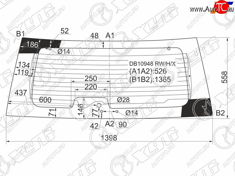9 949 р. Стекло заднее (Цвет зеленый Обогрев) Ford Explorer 05-11 XYG DB10948 RW/H/X  с доставкой в г. Керчь