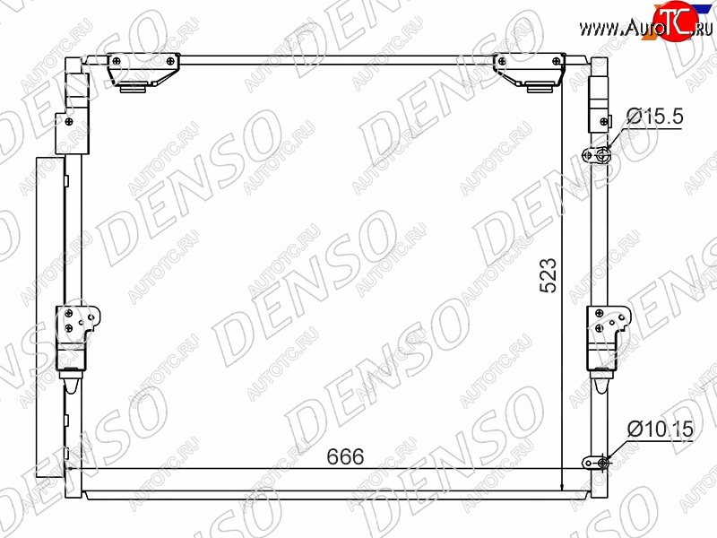 35 999 р. Радиатор кондиционера Toyota Land Cruiser (J200) 07-21  Lexus LX 07-23  Toyota Sequoia 07-22  Tun DENSO DCN50036  с доставкой в г. Керчь