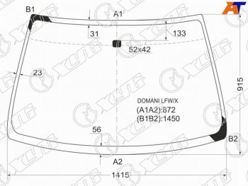 5 699 р. Стекло лобовое Honda Civic EURO 93-98  Domani 92-96  Isuzu Gemini 93-97  Rover 400 95-00  45 99- XYG DOMANI LFW/X  с доставкой в г. Керчь. Увеличить фотографию 1