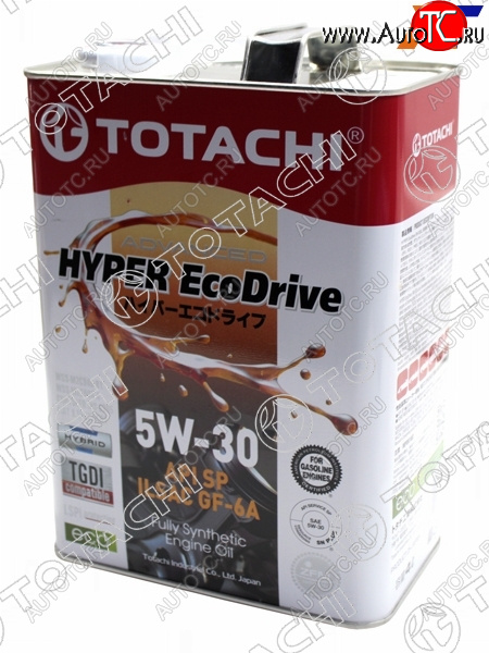 4 099 р. Масло моторное cинтетическое TOTACHI HYPER Ecodrive 5W-30 SPGF-6A 4л TOTACHI E0304  с доставкой в г. Керчь