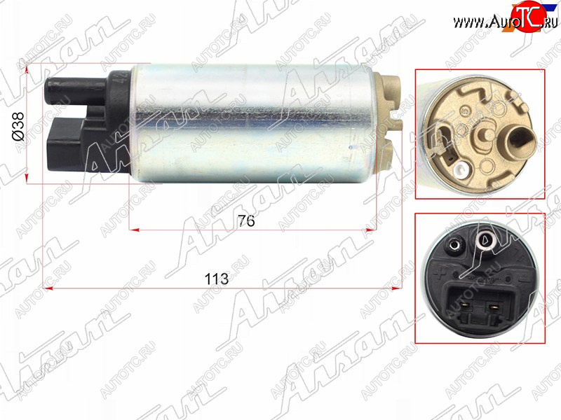 10 699 р. Топливный насос 1NZFE,2NZFE,1ZZFE 00-,2UZFE UZJ100 98-,3SFE,4SFE,4VZ,4AFE,5AFE                     AISAN EFP1-28280  с доставкой в г. Керчь