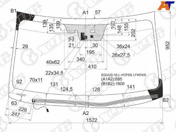 11 299 р. Стекло лобовое (Обогрев щеток Камера Датчик дождя) Hyundai Equus 10-13 XYG EQUUS-10-L-VCPSS LFW/H/X  с доставкой в г. Керчь. Увеличить фотографию 1