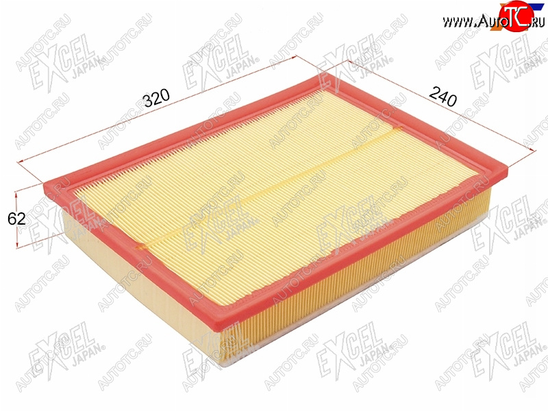 1 199 р. Фильтр воздушный EXCEL JAPAN  Lexus GX460  J150 (2009-2022), Toyota Land Cruiser Prado  J150 (2009-2025)  с доставкой в г. Керчь