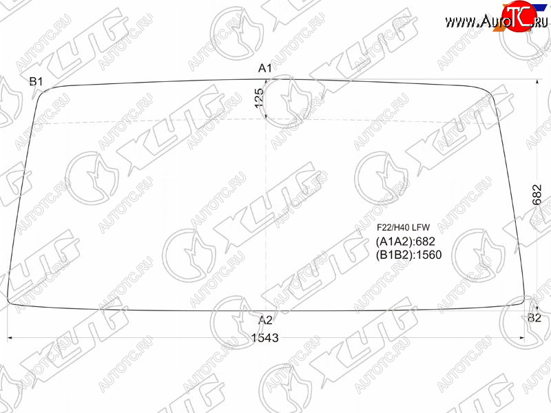 7 299 р. Стекло лобовое Nissan Atlas F 82-92 XYG F22/H40 LFW  с доставкой в г. Керчь