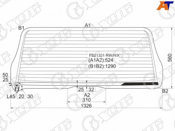 7 999 р. Стекло заднее (Цвет зеленый Обогрев) Toyota Sequoia 00-07 XYG FB21331 RW/H/X  с доставкой в г. Керчь. Увеличить фотографию 1