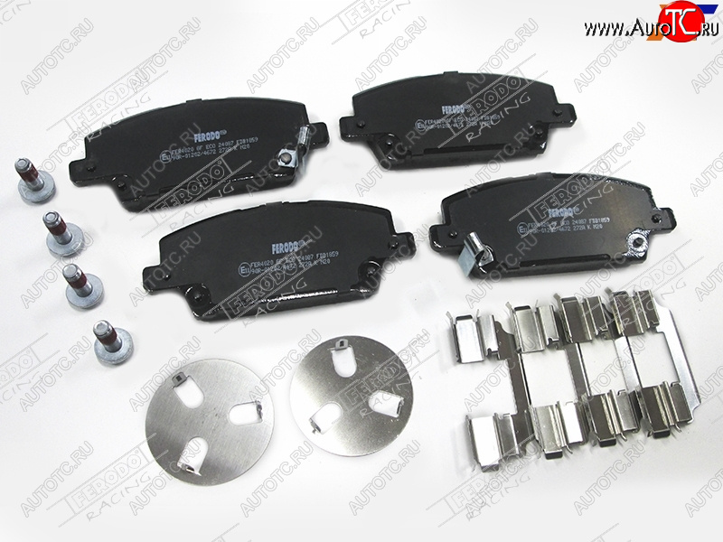 4 649 р. Колодки тормозные FERODO (передние)  Honda Civic ( FD,  FK,FN) (2005-2011) седан дорестайлинг, хэтчбэк 5 дв. дорестайлинг, седан рестайлинг, хэтчбэк 5 дв. рестайлинг  с доставкой в г. Керчь
