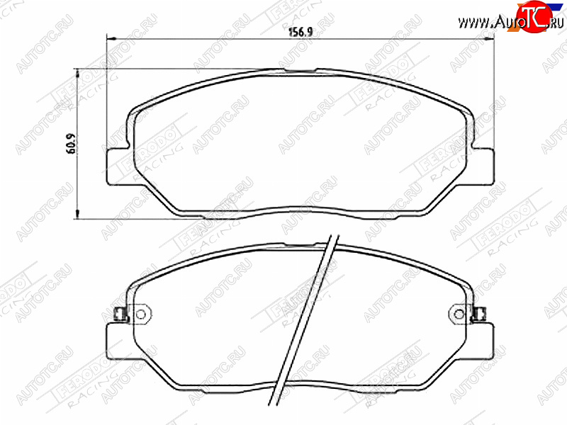 2 899 р. Колодки тормозные FERODO (передние)  Hyundai Santa Fe  CM (2006-2012), KIA Sorento  XM (2009-2015)  с доставкой в г. Керчь