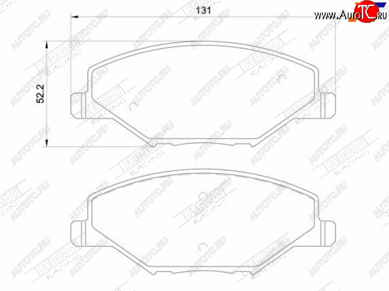 2 599 р. Колодки тормозные FERODO (передние)  Skoda Rapid ( NH3,  NH1) (2012-2017), Volkswagen Polo  5 (2009-2015)  с доставкой в г. Керчь