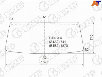 7 199 р. Стекло лобовое Dongfeng DF47 06-19  Mitsubishi Fuso Canter FE8 02-22 XYG FE800 LFW  с доставкой в г. Керчь. Увеличить фотографию 1