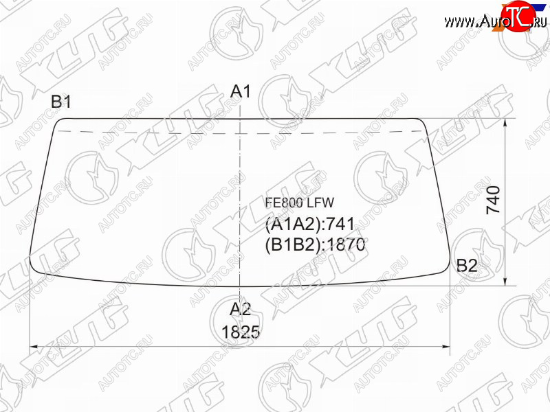 7 199 р. Стекло лобовое Dongfeng DF47 06-19  Mitsubishi Fuso Canter FE8 02-22 XYG FE800 LFW  с доставкой в г. Керчь