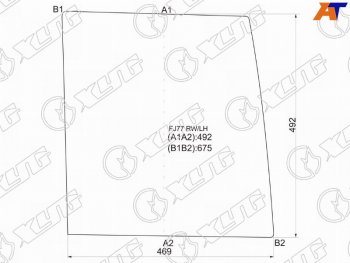 Стекло заднее (Цвет зеленый) Toyota Land Cruiser 84-  Land Cruiser Prado (J70) 87-96 XYG FJ77 RW/LH
