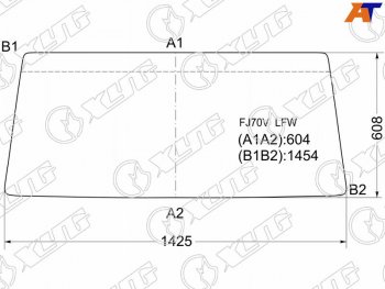 4 199 р. Стекло лобовое Toyota Land Cruiser 84-04  Land Cruiser Prado (J70) 87-96 XYG FJ70V LFW  с доставкой в г. Керчь. Увеличить фотографию 1
