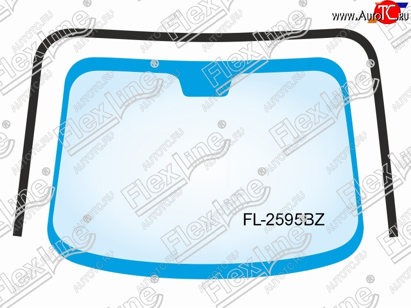 2 599 р. Молдинг лобового стекла (П-образный) FLEXLINE  Subaru Tribeca (2008-2014)  с доставкой в г. Керчь