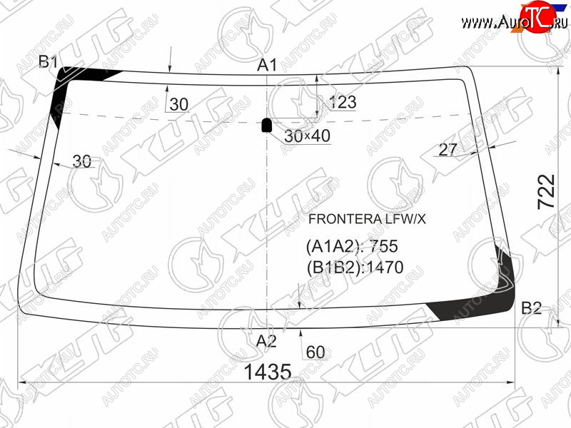 5 999 р. Стекло лобовое Deerways Aurora 06-08  Honda Passport 93-97  Isuzu MU 89-98  Rodeo 88-98  Wizard XYG FRONTERA LFW/X  с доставкой в г. Керчь