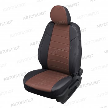 Чехлы сидений (экокожа, 40/60) Автопилот Audi A6  C5 (1997-2004) дорестайлинг, универсал, рестайлинг, универсал (черный/темно-коричневый)