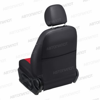 8 249 р. Чехлы сидений (экокожа, 40/60) Автопилот Audi Q3 8U рестайлинг (2014-2018) (черный/красный)  с доставкой в г. Керчь. Увеличить фотографию 2