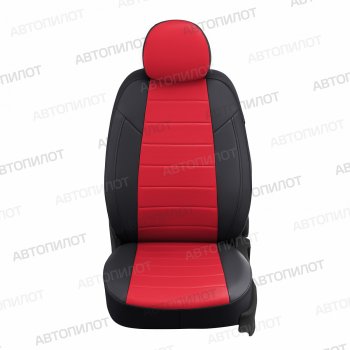 8 249 р. Чехлы сидений (экокожа, 40/60) Автопилот Audi Q3 8U рестайлинг (2014-2018) (черный/красный)  с доставкой в г. Керчь. Увеличить фотографию 4
