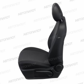 13 649 р. Чехлы сидений (экокожа/велюр) Автопилот BMW 1 серия F20 хэтчбэк 5 дв. дорестайлинг (2012-2015) (черный/федерер)  с доставкой в г. Керчь. Увеличить фотографию 2