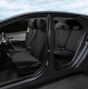 14 249 р. Чехлы сидений (экокожа) Автопилот Ромб  BMW 1 серия  F21 (2011-2020) хэтчбэк 3 дв. дорестайлинг, хэтчбэк 3 дв. 1-ый рестайлинг, хэтчбэк 3 дв. 2-ой рестайлинг (черный/белая строчка)  с доставкой в г. Керчь. Увеличить фотографию 7