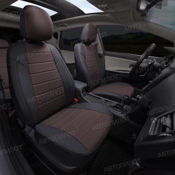 13 649 р. Чехлы сидений (экокожа, 40/60) Автопилот  Changan CS35 (2012-2021) (черный/шоколад)  с доставкой в г. Керчь. Увеличить фотографию 6