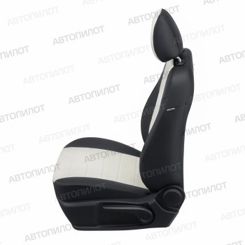 8 249 р. Чехлы сидений (экокожа) Автопилот  Chevrolet Captiva (2006-2016), Opel Antara (2006-2015) (черный/белый)  с доставкой в г. Керчь. Увеличить фотографию 5