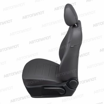8 249 р. Чехлы сидений (экокожа) Автопилот  Chevrolet Captiva (2006-2016), Opel Antara (2006-2015) (темно-серый)  с доставкой в г. Керчь. Увеличить фотографию 3