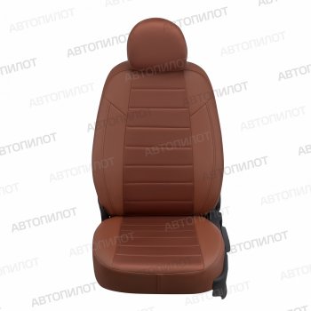 8 249 р. Чехлы сидений (экокожа/алькантара) Автопилот Chevrolet Lacetti хэтчбек (2002-2013) (коричневый)  с доставкой в г. Керчь. Увеличить фотографию 4