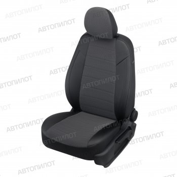 Чехлы сидений (экокожа/велюр) Автопилот Daewoo Matiz M100 дорестайлинг (1998-2000) (черный/федерер)