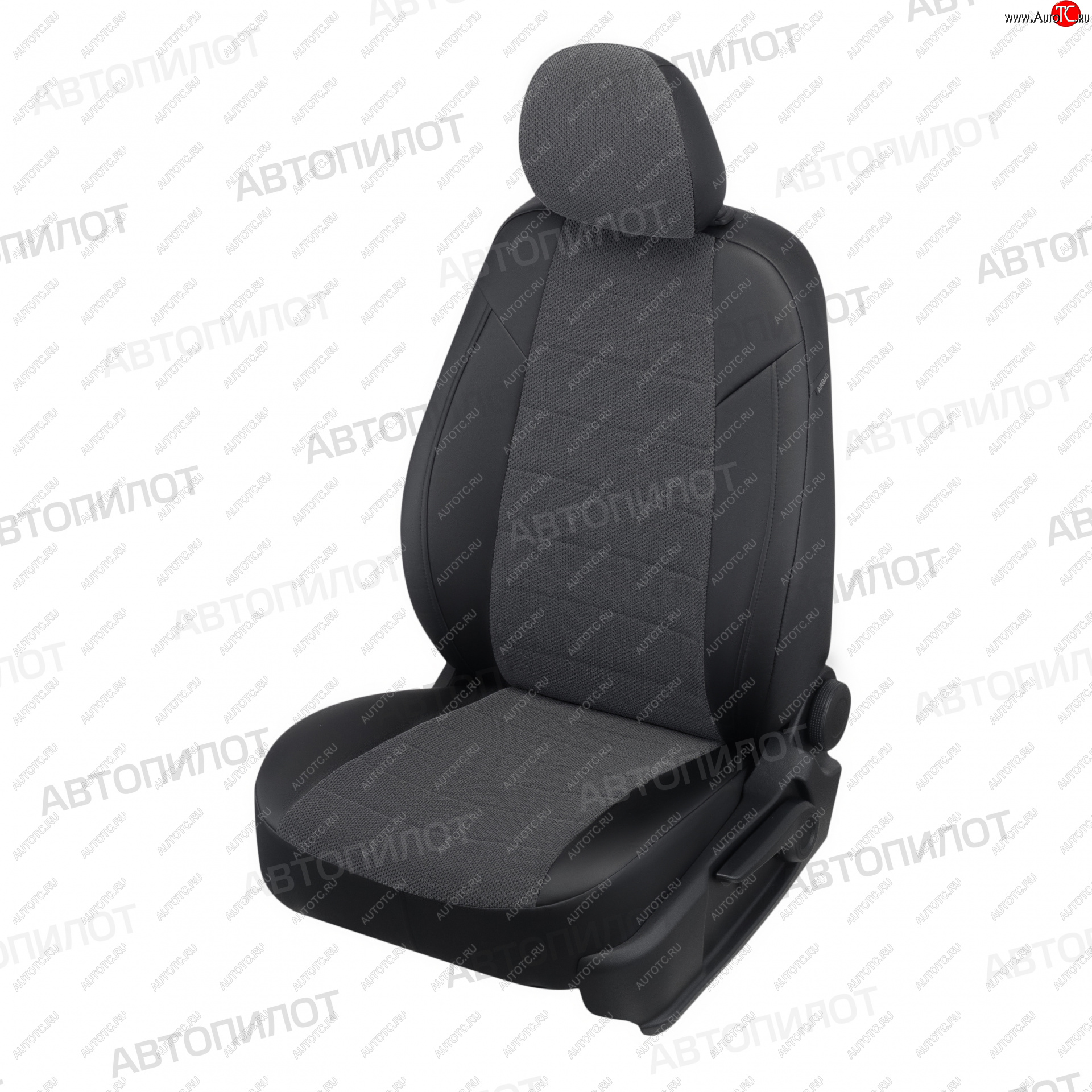 8 349 р. Чехлы сидений (экокожа/велюр, 3 места) Автопилот CITROEN Jumper 250 (2006-2014) (черный/федерер)  с доставкой в г. Керчь