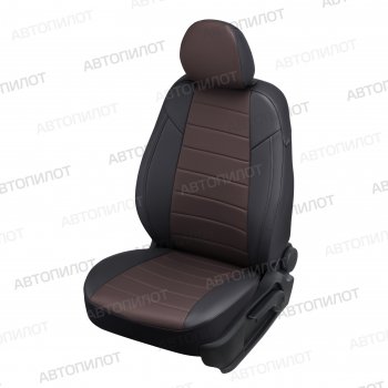 Чехлы сидений (экокожа/алькантара, 3 места) Автопилот CITROEN Jumper  250 (2006-2014), Fiat Ducato  250 (2006-2014), Peugeot Boxer  250 (2006-2014) (черный/шоколад)