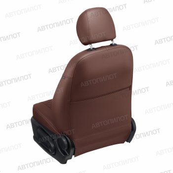 14 249 р. Чехлы сидений (экокожа) Автопилот Ромб  Ford Ka  1 (1996-2008) (темно-коричневый)  с доставкой в г. Керчь. Увеличить фотографию 5