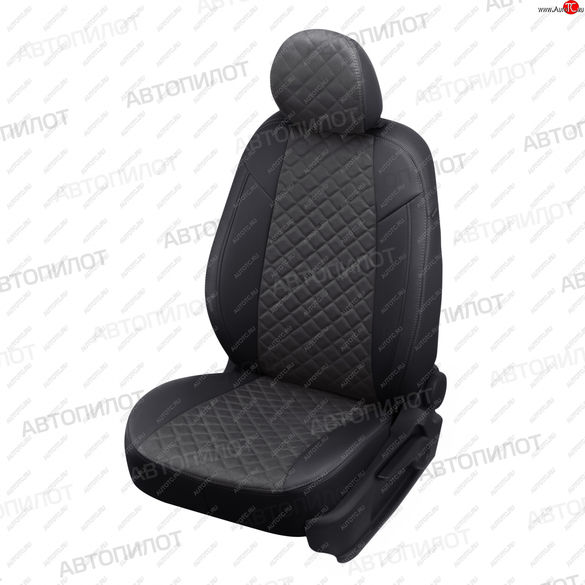 14 249 р. Чехлы сидений (Titanium, экокожа/алькантара) Автопилот Ромб  Ford Mondeo ( MK5 CD391,  MK5,CD391) (2014-2025) дорестайлинг седан, дорестайлинг универсал, рестайлинг универсал, рестайлинг, седан (черный/темно-серый)  с доставкой в г. Керчь